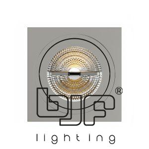 SPOT CUADRADO BASCULANTE ALUMINIO Ø160mm QR111 GRIS