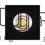 TIVO-SPOT CUADRADO BASCULANTE 9W NEGRO MATE