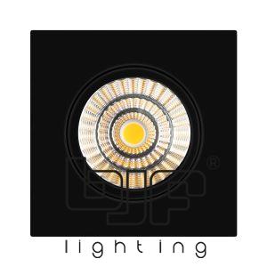 SPOT CUADRADO BASCULANTE ∅68mm LEDCompact9W NEGRO MATE
