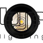 FLUX-SPOT REDONDO BASCULANTE CONCAVO 9W NEGRO MATE