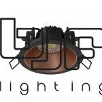 DELTA-SPOT REDONDO FIJO CONCAVO 8W 3CCT TRIAC NEGRO MATE-COBRE