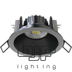 SPOT CONCAVO NEGRO MATE-NEGRO MATE LEDCompact 8W 3CCT 38º TRIAC