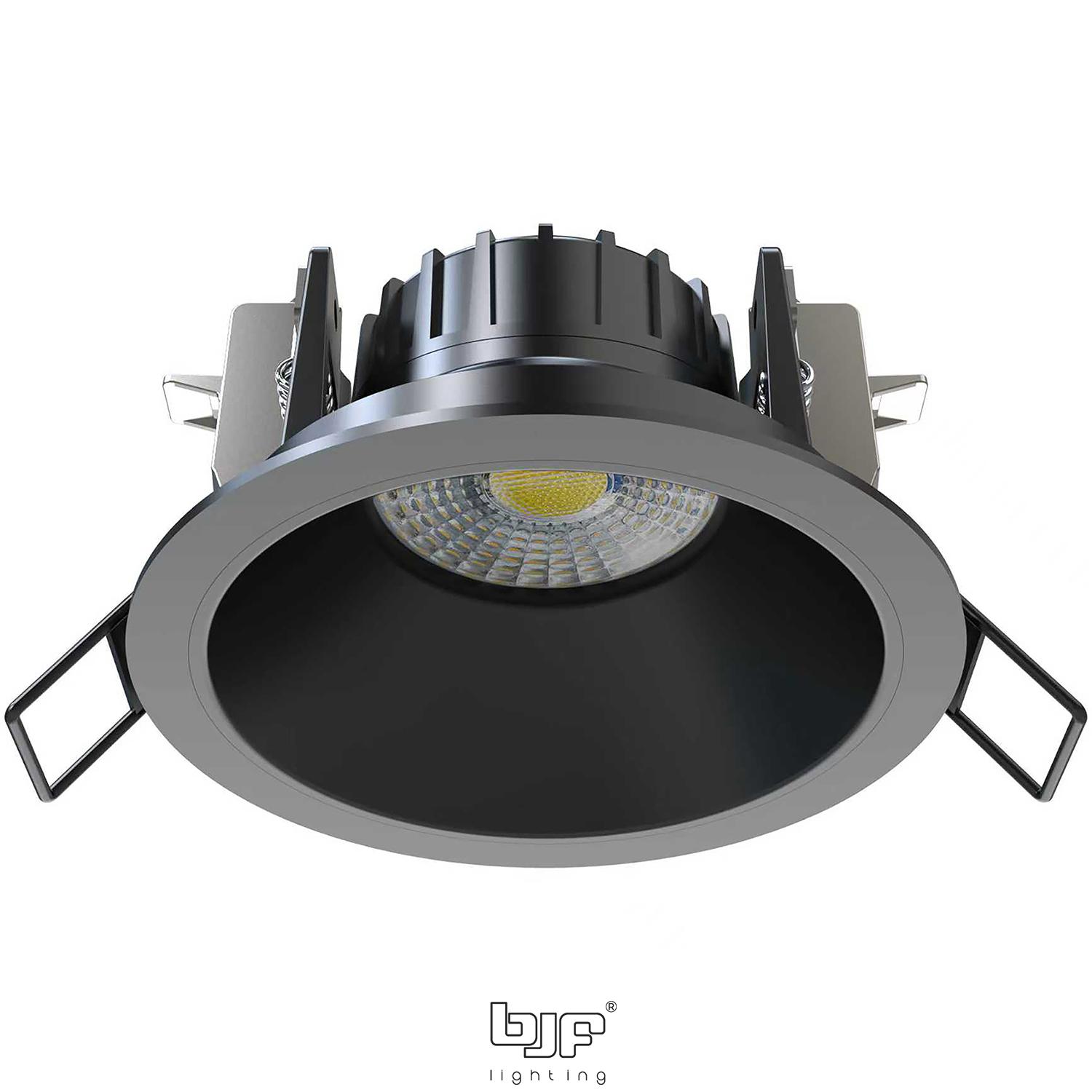 DELTA-SPOT REDONDO FIJO CONCAVO 8W 3CCT TRIAC 7 Delta-Spot Redondo Fijo Concavo 8W 3Cct Triac Negro Mate-Negro Mate
