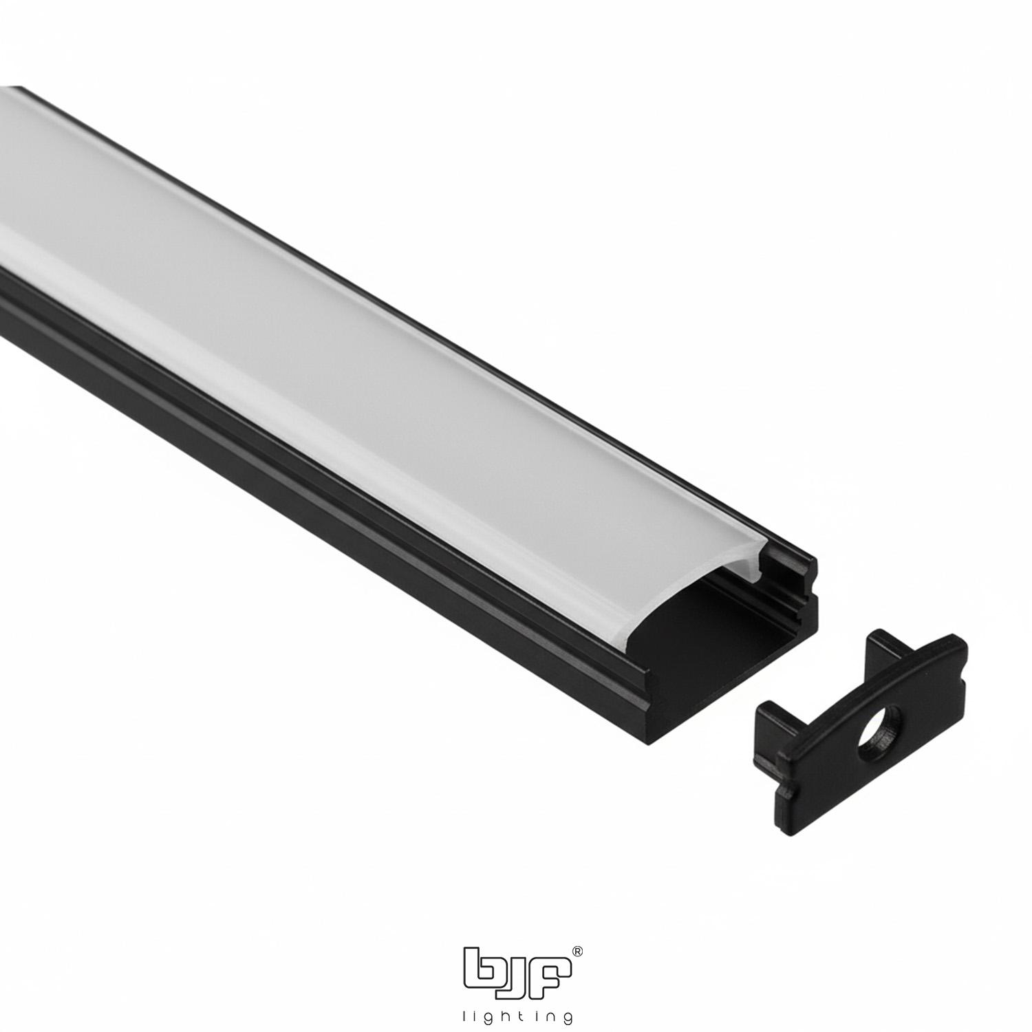 PERFIL DE SUPERFICIE SMALL L494 BLANCO MATE 2m 3 L494 Perfil De Superficie Small 17,3X7Mm Negro