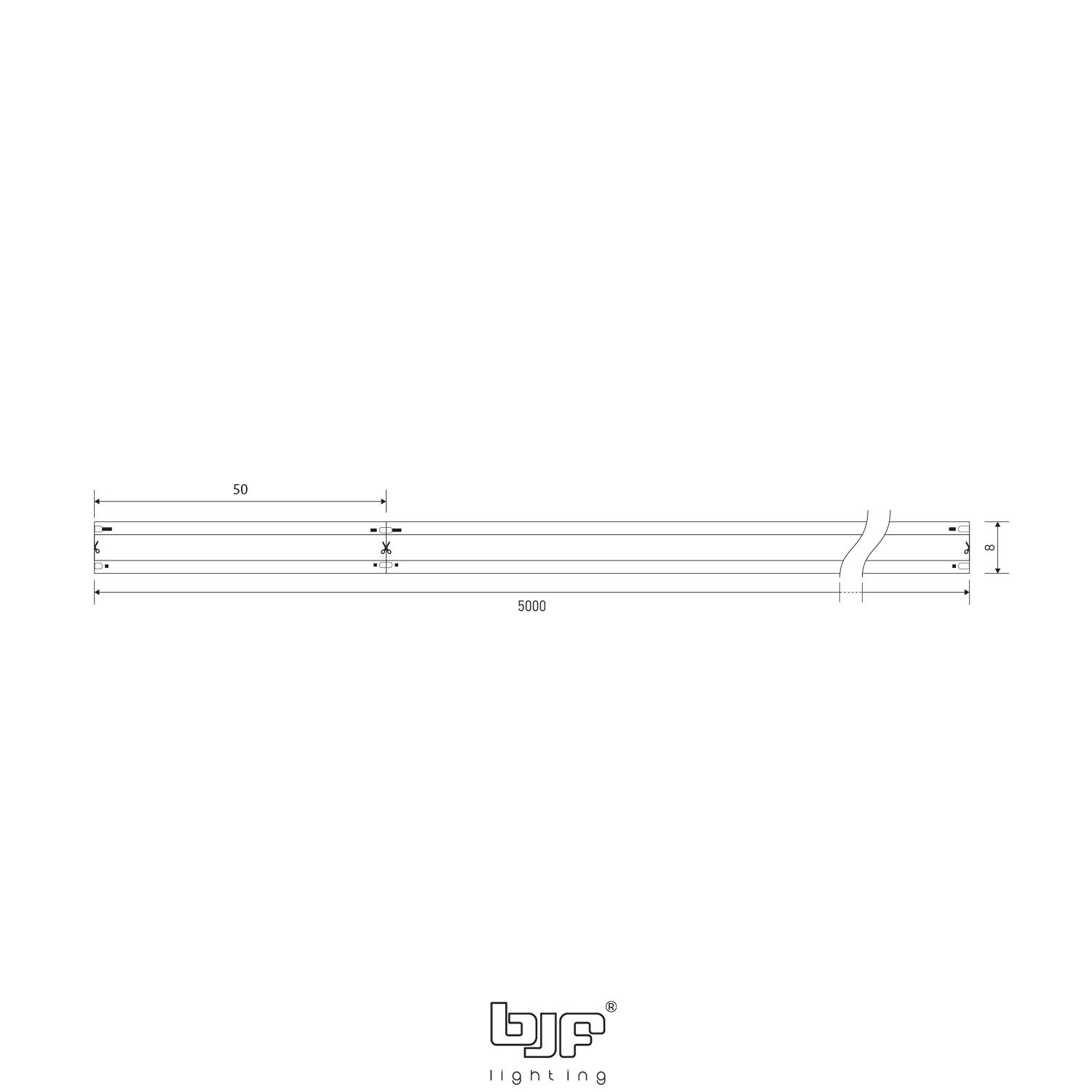 Tira Led 24V Pro Cob 4,8 W/M 480 Led/M Ip20 Blanco Frio 6000K 1M - Imagen 2