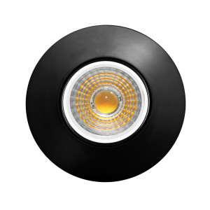 SPOT REDONDO BASCULANTE ∅80mm NEGRO MATE