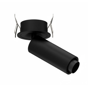 SPOT MINI EMPOTRADO NEGRO MATE Ø45mm 7W 3CCT 8-24º TRIAC