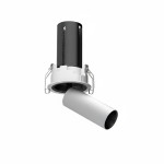 PIVOT-SPOT MINI ORIENTABLE Y TELESCOPICO 7W 3CCT TRIAC BLANCO MATE