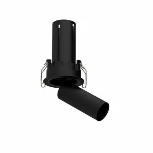 SPOT MINI TELESCOPICO NEGRO MATE Ø45mm 7W 3CCT 8-24º TRIAC