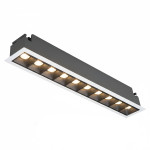 VECTOR 10-SPOT LINEAL 3CCT 10x2W + BLANCO MATE