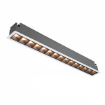 VECTOR 15-SPOT LINEAL 3CCT 15x2W + BLANCO MATE