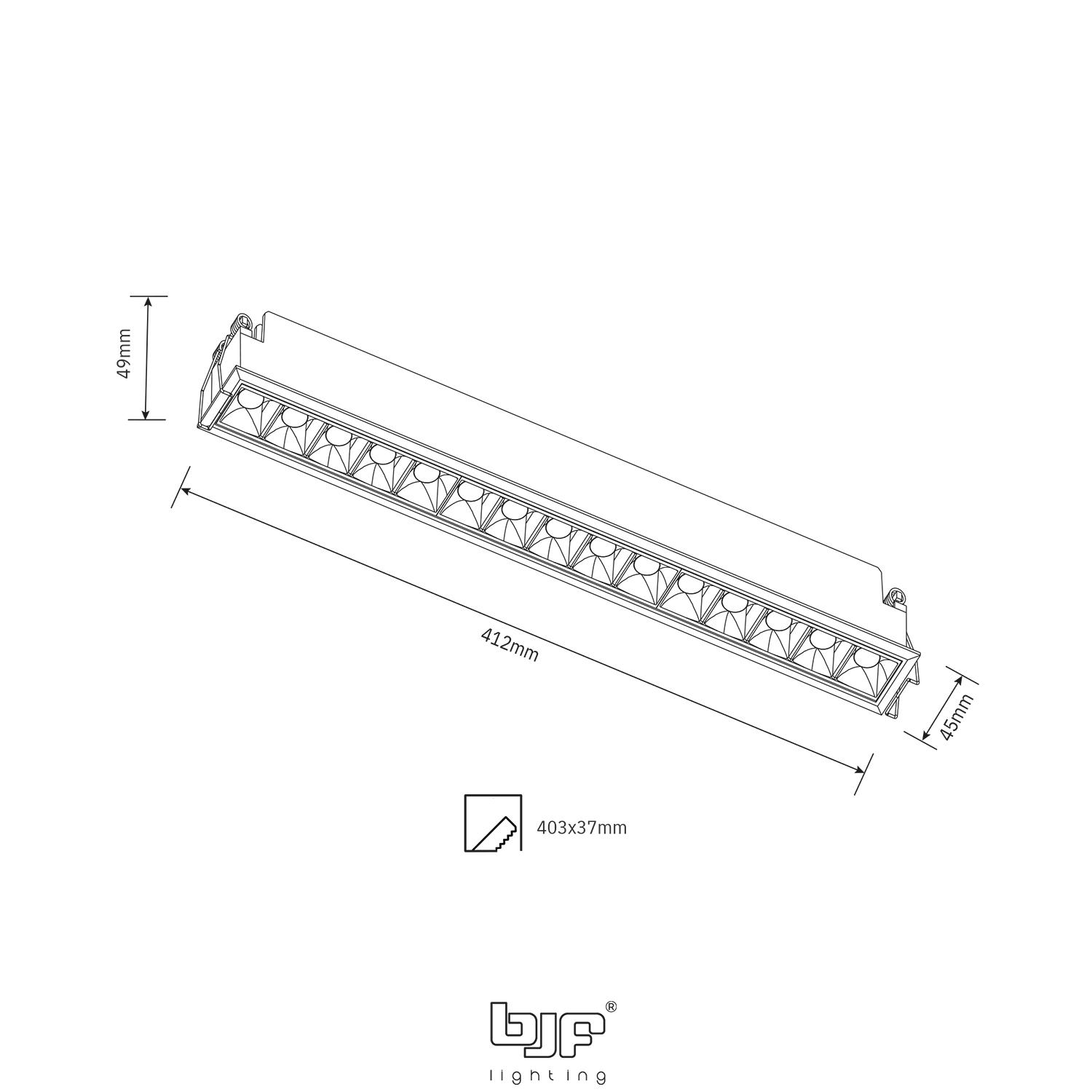 VECTOR-SPOT LINEAL 3CCT 11 Vector 15-Spot Lineal 3Cct 15X2W + Esquema