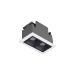 VECTOR 2-SPOT LINEAL 3CCT 2x2W + BLANCO MATE