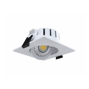 ORION – SPOT CUADRADO BASCULANTE 7W 3CCT TRIAC BLANCO MATE