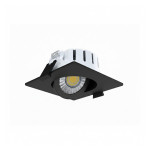 ORION – SPOT CUADRADO BASCULANTE 7W 3CCT TRIAC NEGRO MATE