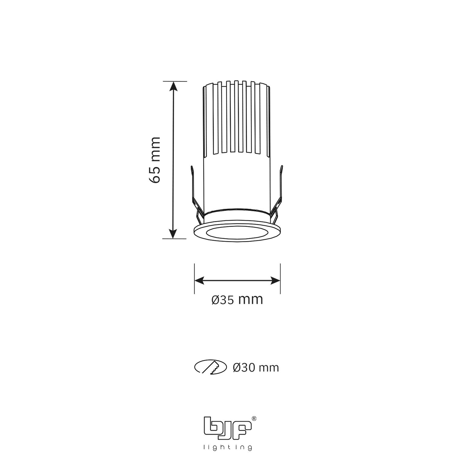ZERO-SPOT MINI REDONDO FIJO 7W 3CCT TRIAC 3 Zero-Spot Mini Redondo Fijo 7W 3Cct Triac Esquema
