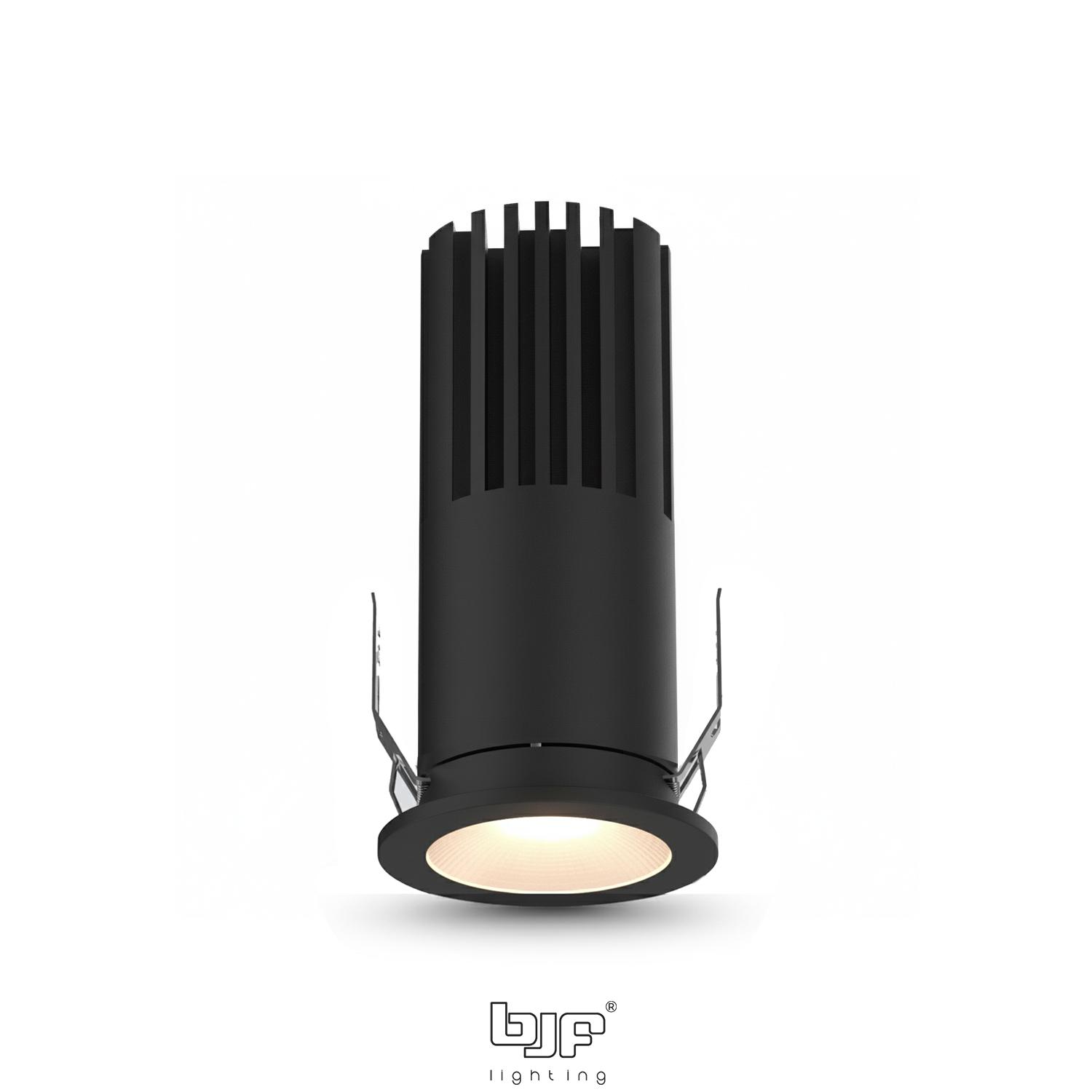 ZERO-SPOT MINI REDONDO FIJO 7W 3CCT TRIAC 2 Zero-Spot Mini Redondo Fijo 7W 3Cct Triac Negro Mate