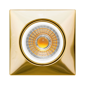 SPOT CUADRADO BASCULANTE Ø74mm ORO