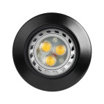 DOT-ARO MINI REDONDO BASCULANTE NEGRO MATE