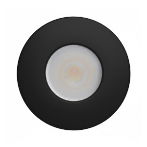 SPOT FIJO ALUMINIO Ø70mm IP65 NEGRO MATE