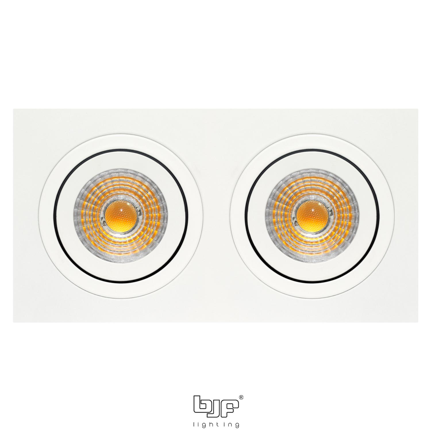 DUOX-ARO RECTANGULAR BASCULANTE 2 LUCES 1 Duox Blanco Mate