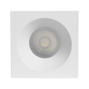 SPOT CUADRADO CONCAVO Ø75mm GU10 IP65 BLANCO MATE