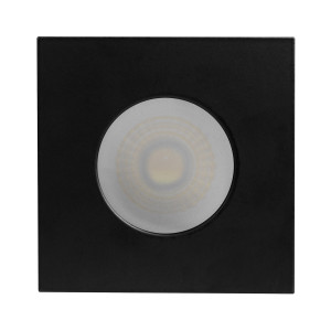 SPOT CUADRADO Ø70mm GU10 IP65 NEGRO MATE