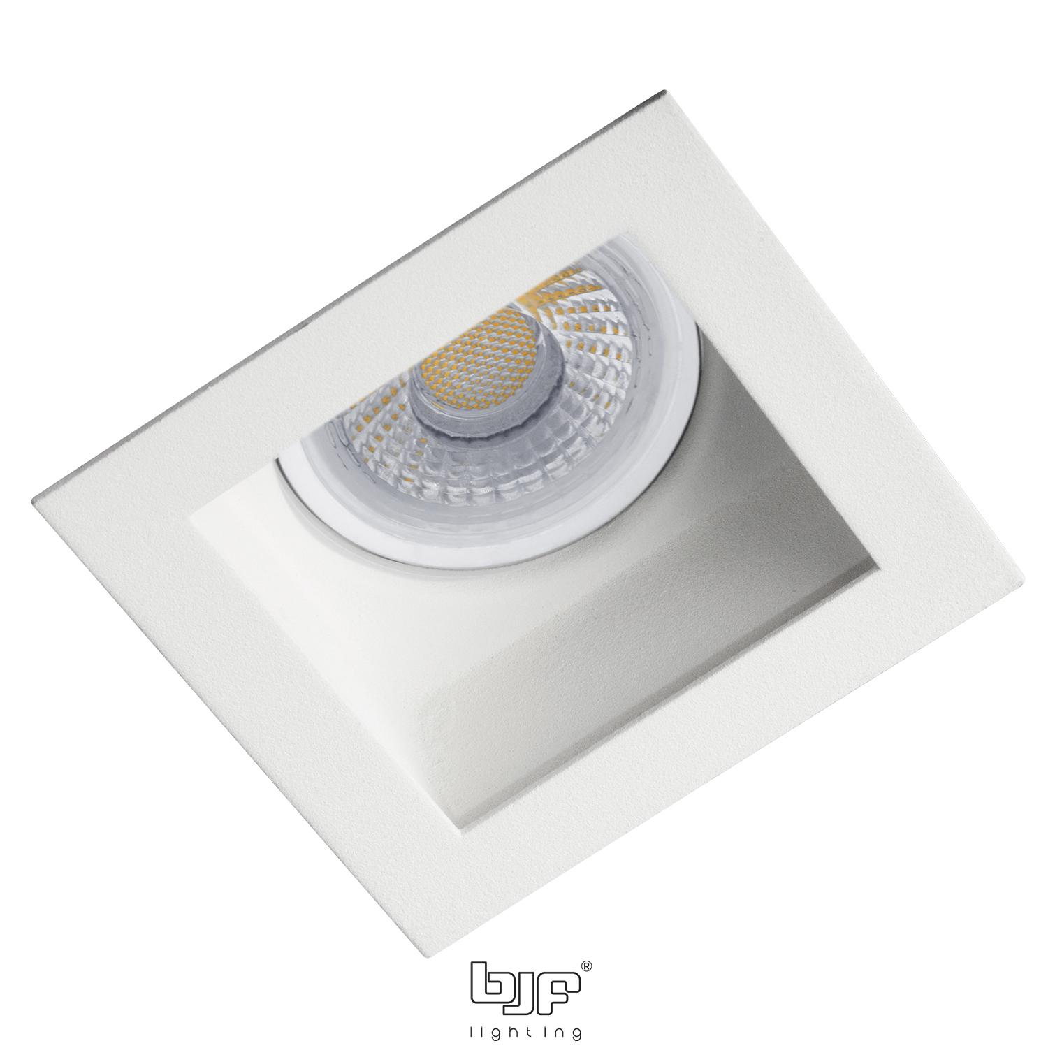 URSO-ARO CUADRADO FIJO CONCAVO 1 LUZ 2 Urso-Aro Cuadrado Fijo Concavo 1 Luz Blanco Mate