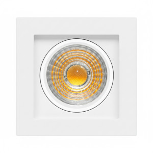 SPOT CUADRADO CONCAVO Ø66*72mm BLANCO MATE