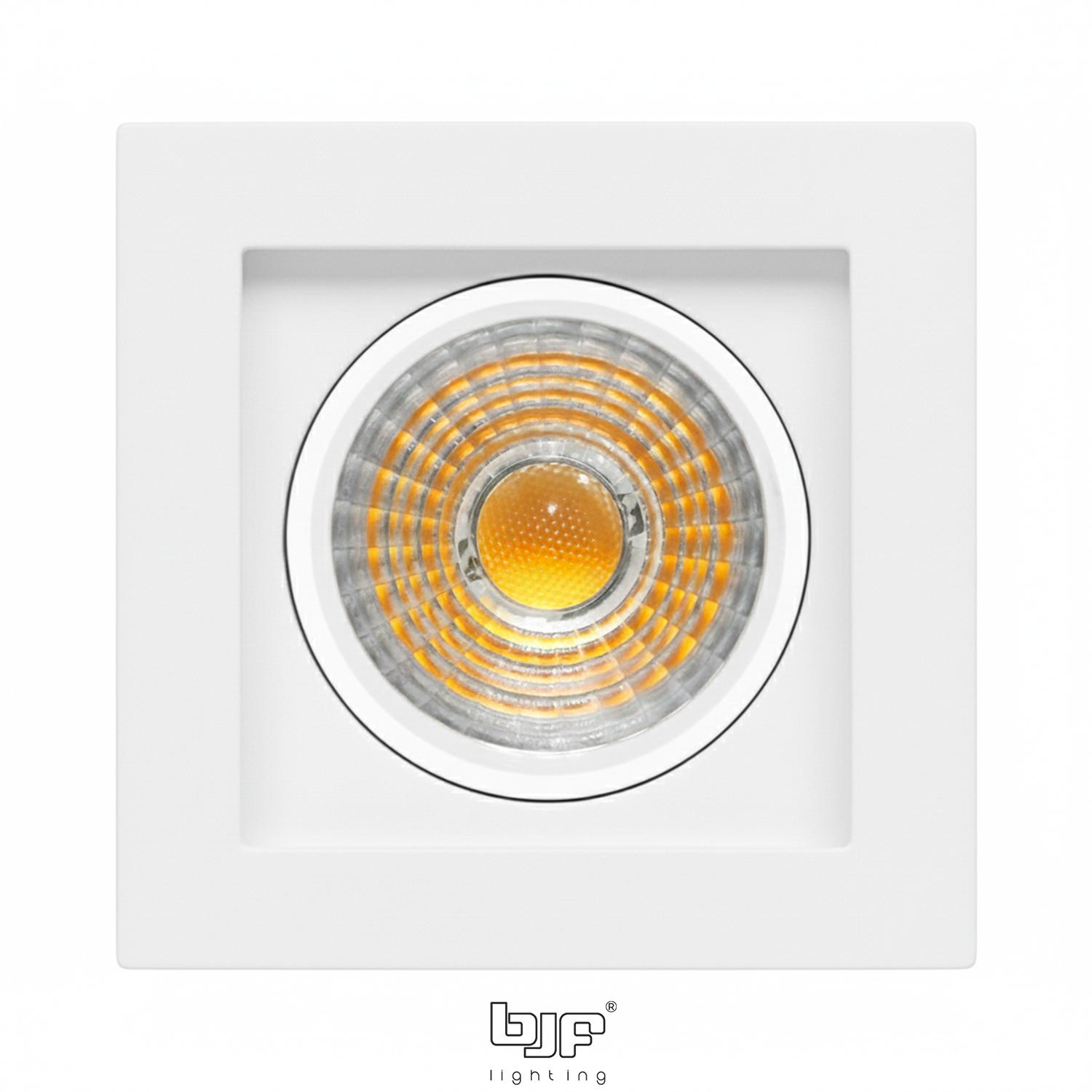 URSO-ARO CUADRADO FIJO CONCAVO 1 LUZ 1 Urso-Aro Cuadrado Fijo Concavo 1 Luz Blanco Mate