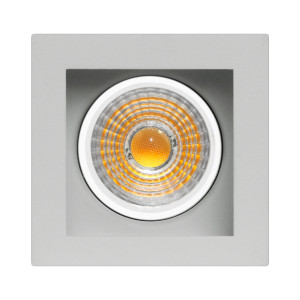 SPOT CUADRADO CONCAVO Ø66*72mm GRIS