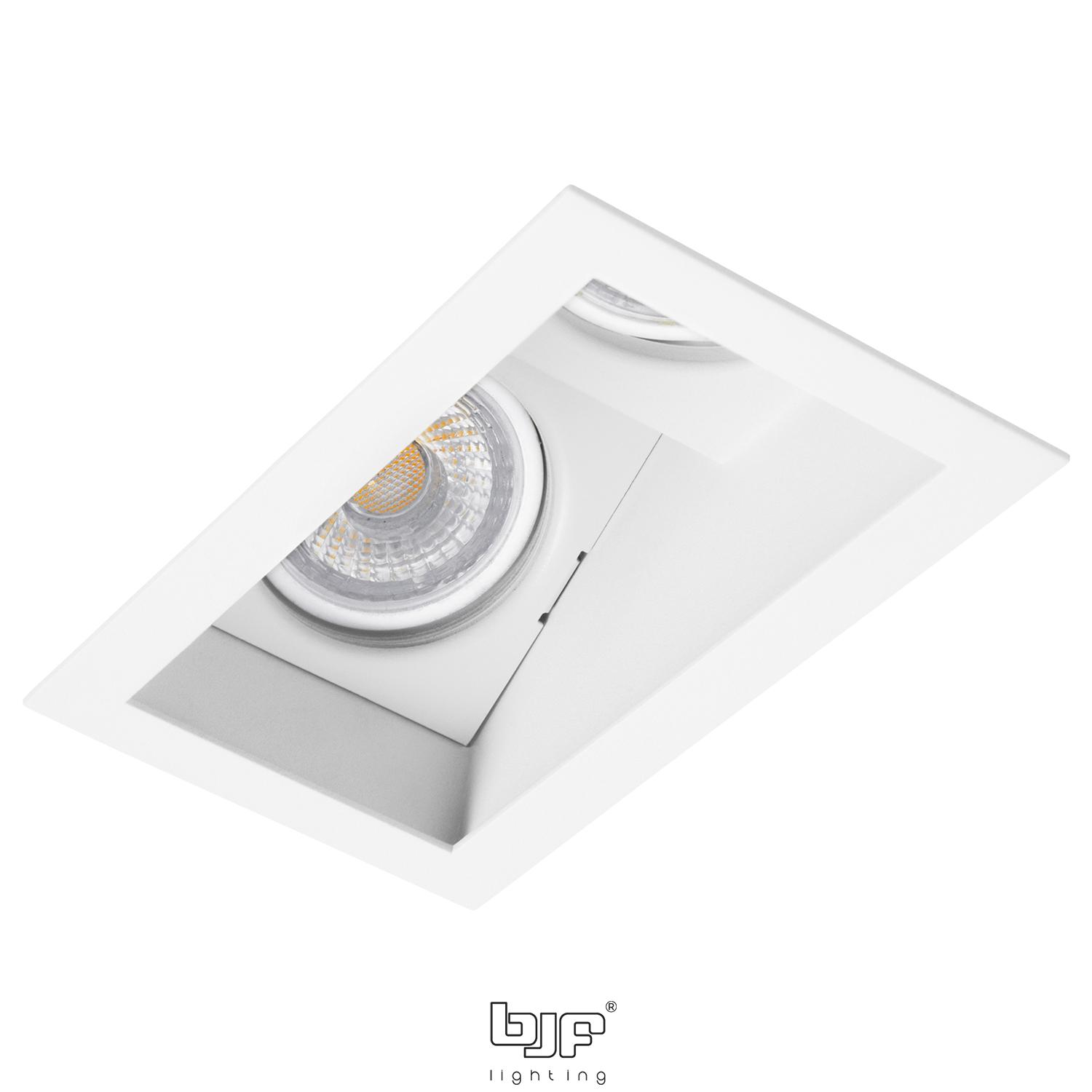 SENDA-ARO RECTANGULAR BASCULANTE CONCAVO 2 LUCES 2 Senda Blanco Mate