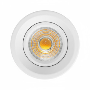 SPOT REDONDO CONCAVO ALUMINIO Ø75mm GU10 BLANCO MATE