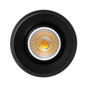SPOT REDONDO CONCAVO ALUMINIO Ø85mm NEGRO MATE