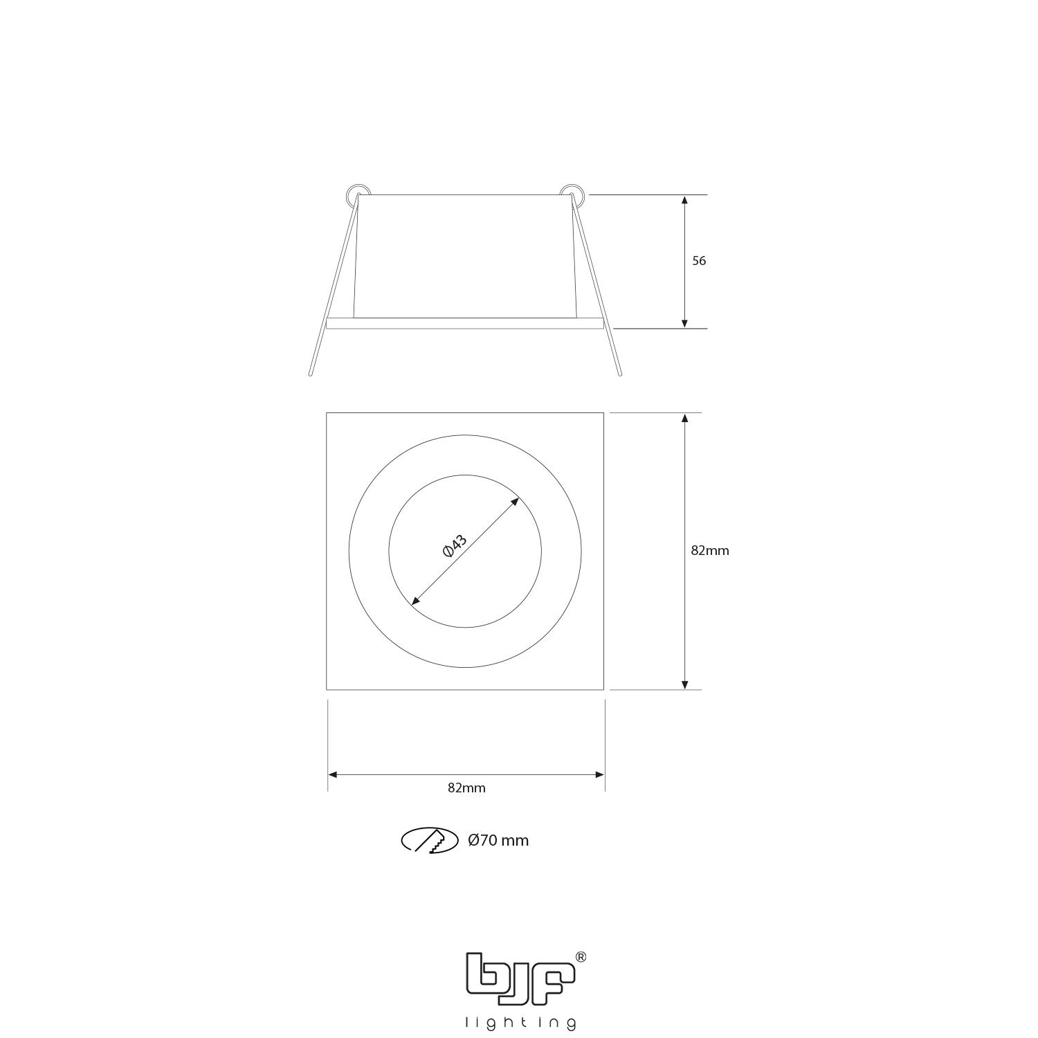 ATLAS-ARO CUADRADO FIJO CONCAVO IP65 5 Atlas Esquema