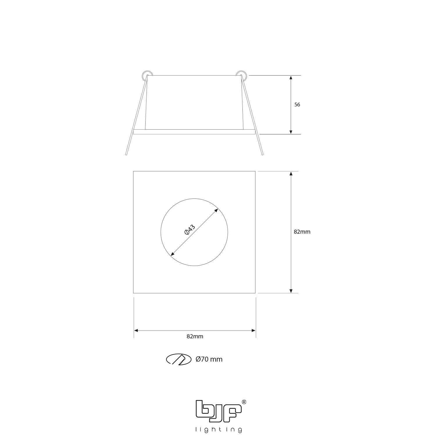 POSEIDON-ARO CUADRADO FIJO IP65 5 Poseidon Esquema