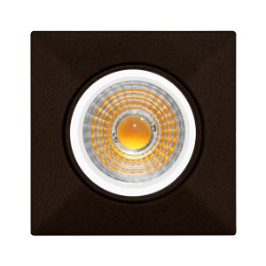 SPOT CUADRADO BASCULANTE Ø74mm MARRON OXIDO