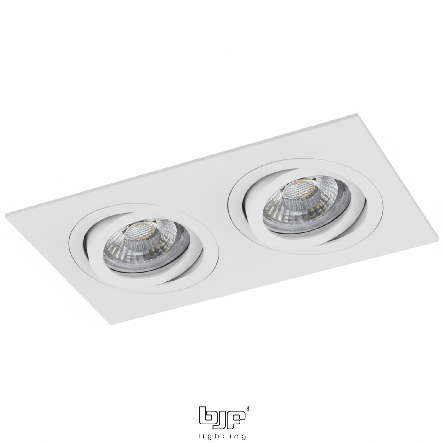 DUOX-ARO RECTANGULAR BASCULANTE 2 LUCES 2 Duox Blanco Mate