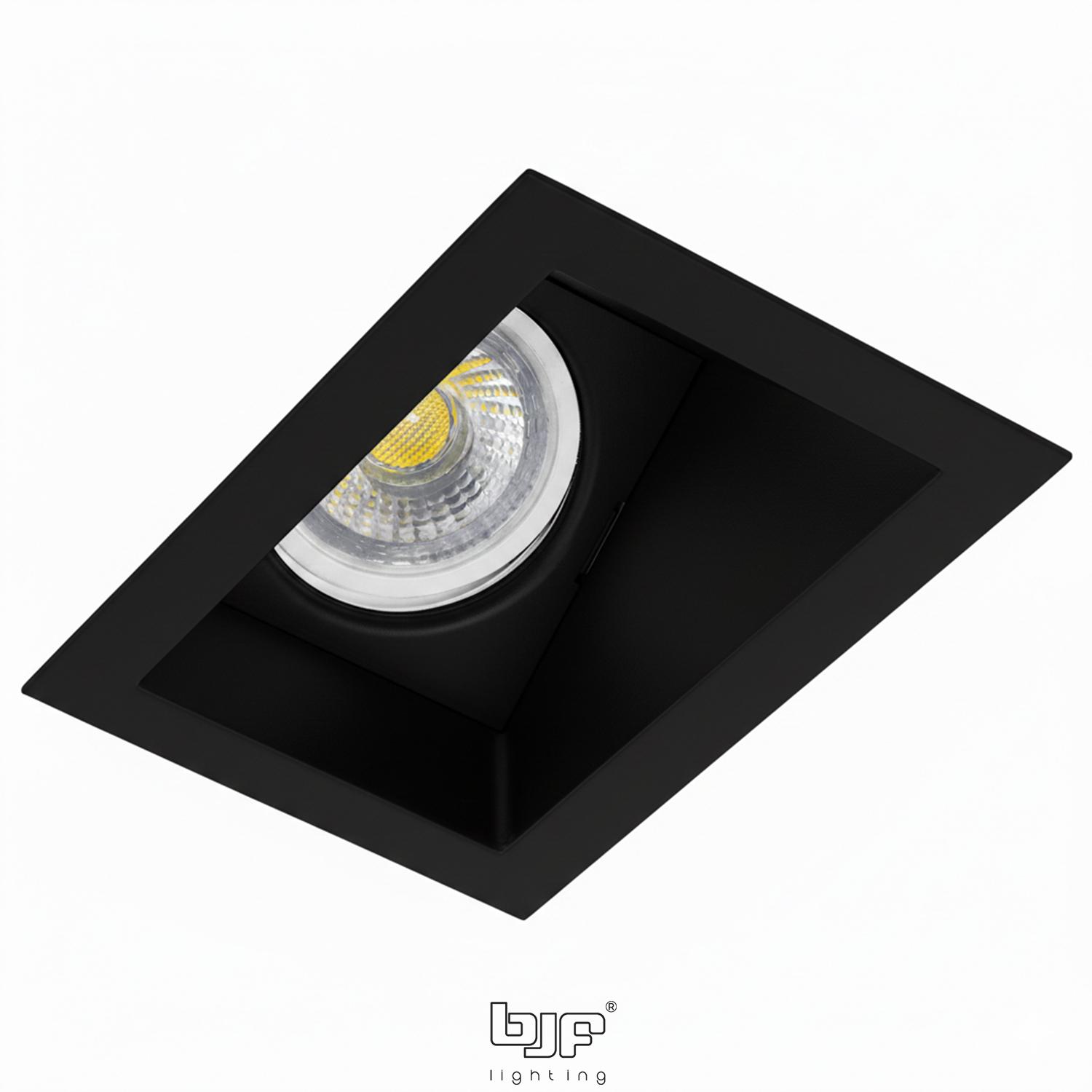 DORSO-ARO RECTANGULAR BASCULANTE CONCAVO 1 LUZ 6 Dorso-Aro Rectangular Basculante Concavo 1 Luz Negro Mate