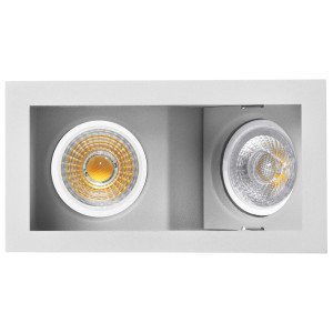 SPOT RECTANGULAR CONCAVO Ø145*72mm 0º-20º GRIS