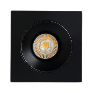 SPOT CUADRADO CONCAVO ∅100mm NEGRO MATE