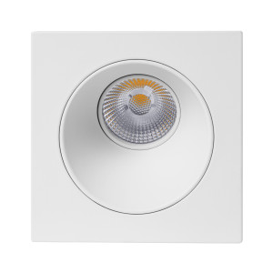 SPOT CUADRADO CONCAVO ASIMETRICO BLANCO MATE Ø100mm