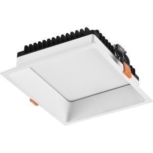 DOWNLIGHT LED CUADRADO BLANCO MATE 220X220X60 CORTE 210X210 36W 3CCT