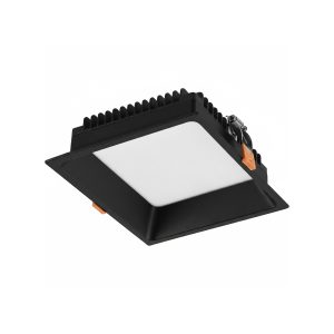 DOWNLIGHT LED CUADRADO NEGRO MATE 145X145X60 CORTE 135X135 18W 3CCT