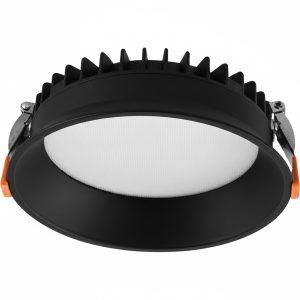 DOWNLIGHT LED REDONDO NEGRO MATE 220X60 CORTE Ø210 36W 3CCT