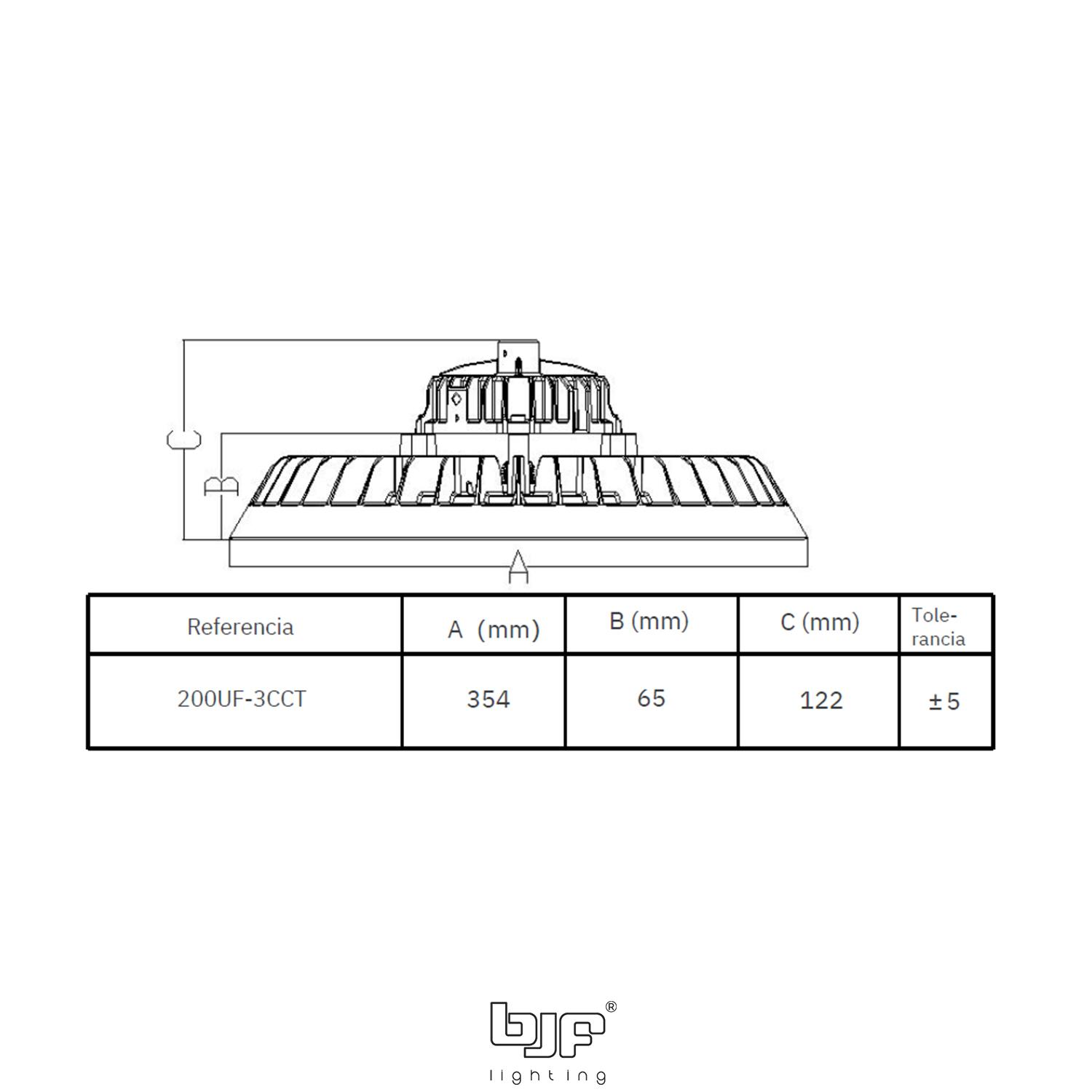 CAMPANA LED 200-160-120W 3000/4000/6000K 4 Campana Led 200-160-120W 3000/4000/6000K