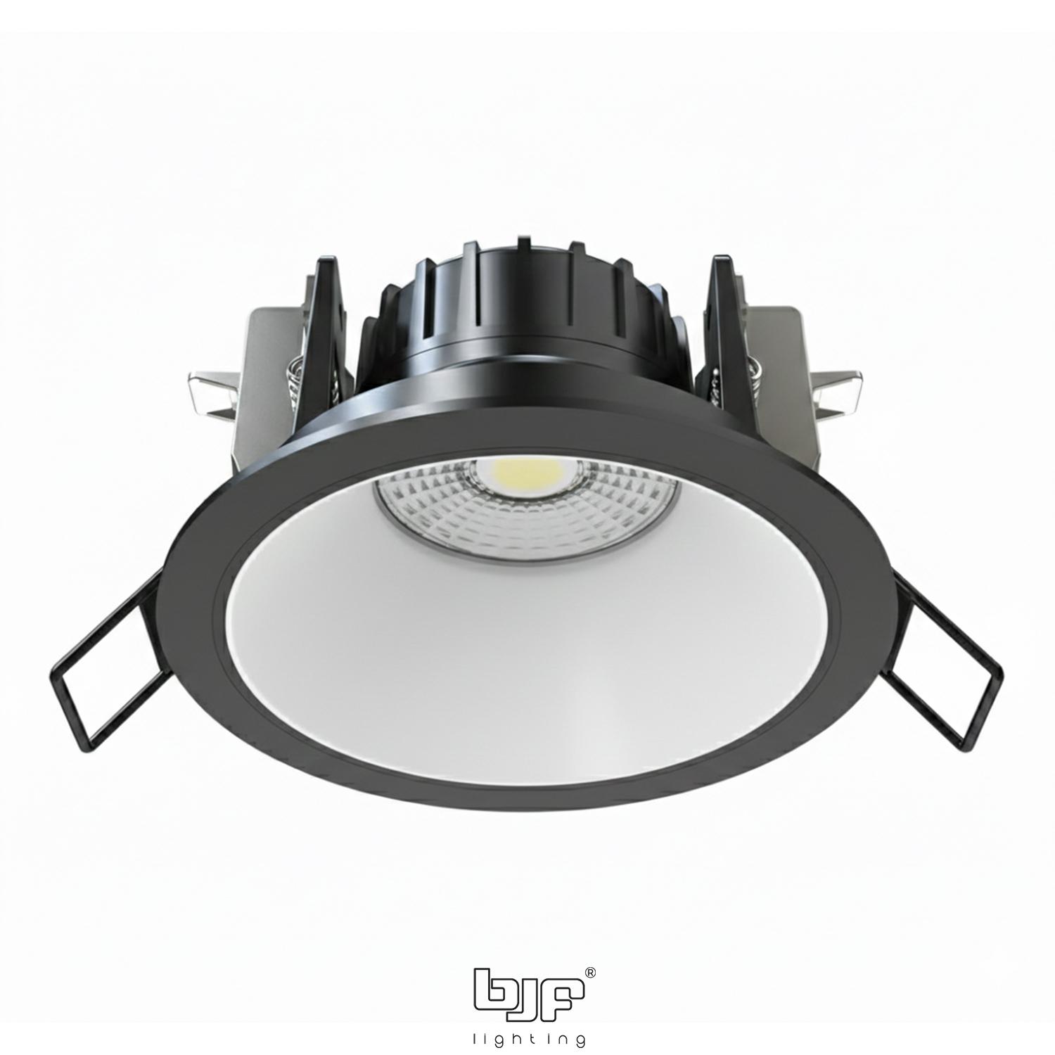 DELTA-SPOT REDONDO FIJO CONCAVO 8W 3CCT TRIAC 5 Delta-Spot Redondo Fijo Concavo 8W 3Cct Triac Negro Mate-Blanco Mate