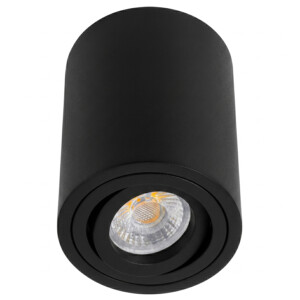 SPOT SUPERFICIE ∅85x115mm BASCULANTE GU10 NEGRO MATE