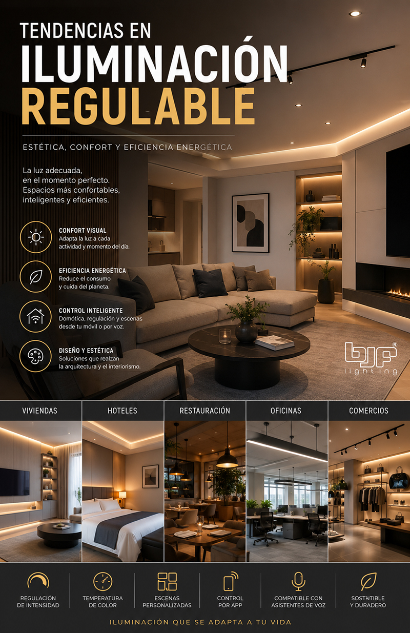 Tendencias En Iluminación Regulable: Ahorro, Confort Y Domótica