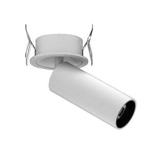 AXIS-SPOT/FOCO MINI SEMIEMPOTRADO ORIENTABLE 7W 3CCT TRIAC + BLANCO MATE CON ACCESORIO LENTE REGULABLE 8º-24º